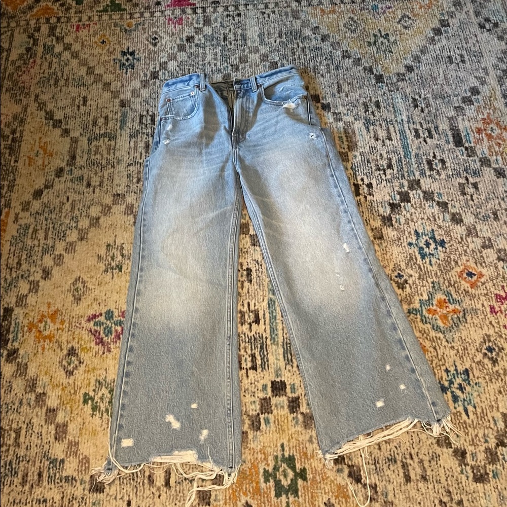 NWOT Abercrombie wide/boyfriend jeans